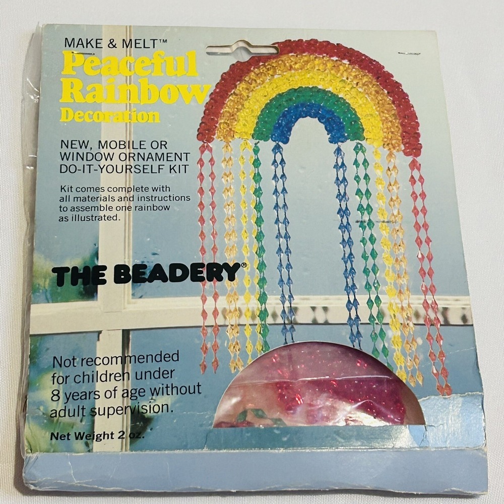 The Beadery Make & Melt Peaceful Rainbow Decoration Mobile or Window Ornament